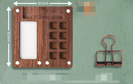 Portable Mini Walnut Watercolor Set with 8 Colors for Sketching & Journaling