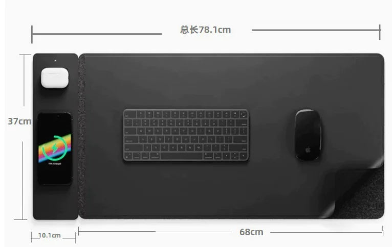 15W Magnetic Wireless Charger Mouse Pad