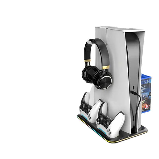 PS5 Charging Dock with RGB Light for Controllers and Headset